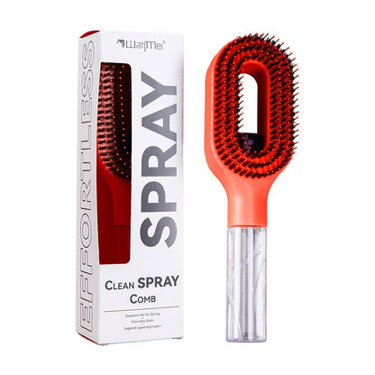 Water Spraying Detangling Hair Comb with Essential Oil Spray