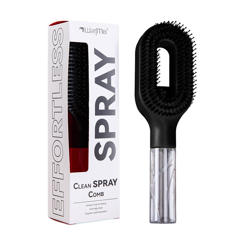 Water Spraying Detangling Hair Comb with Essential Oil Spray