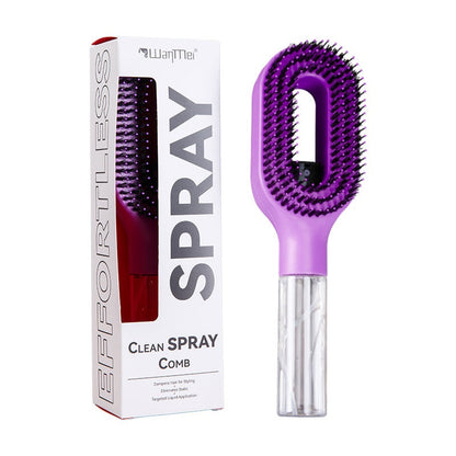 Water Spraying Detangling Hair Comb with Essential Oil Spray