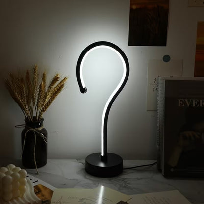 Question Mark Table Lamp — USB Dimmable LED Desk Light