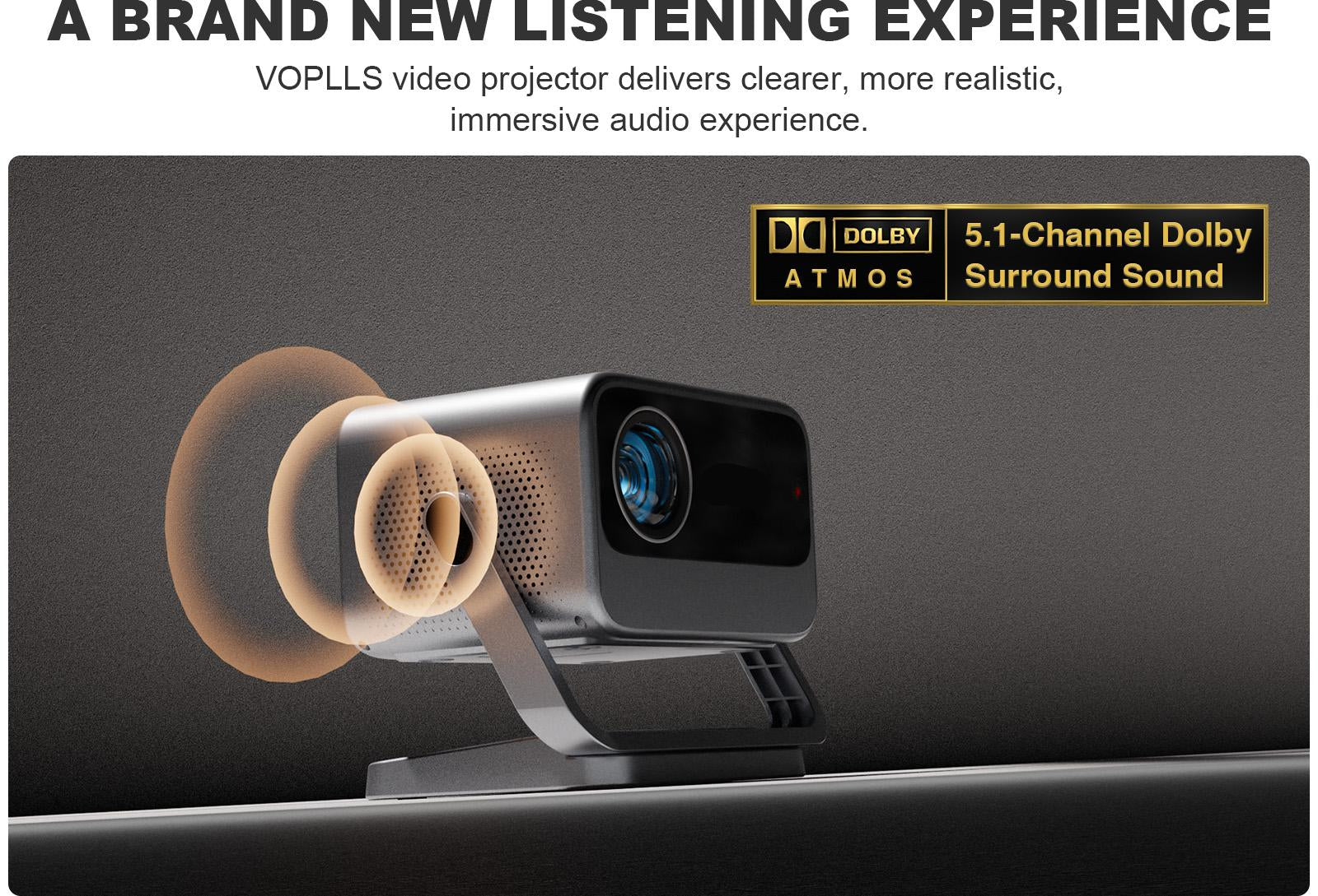 M10 Netflix Certified Portable Projector Native 1080P 600 ANSI Home Cinema Projector with Dual Auto Focus, WiFi 6 & BT 5.0 – Outdoor & Gaming Mini Projector Bundle with Dolby Audio, HDMI/USB-C & Complete Projection Kit