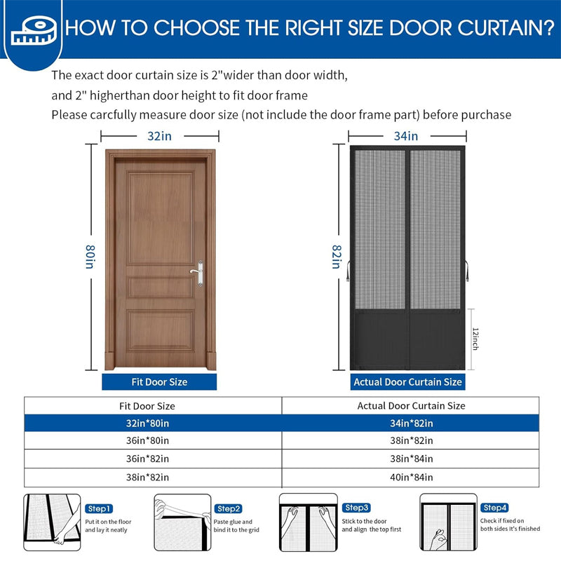 Magnetic Mesh Door Screen