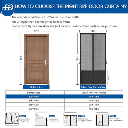 Magnetic Mesh Door Screen