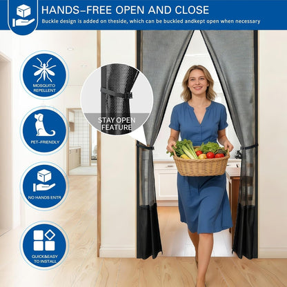 Magnetic Mesh Door Screen