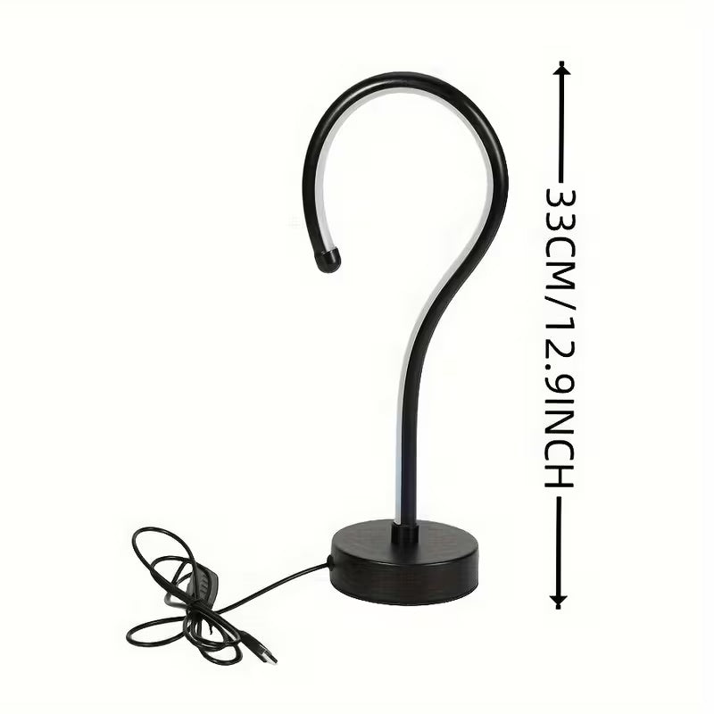 Question Mark Table Lamp — USB Dimmable LED Desk Light