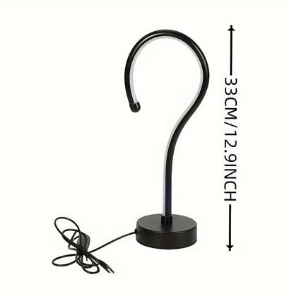Question Mark Table Lamp — USB Dimmable LED Desk Light