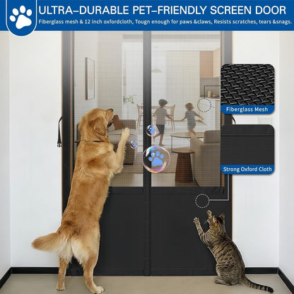 Magnetic Mesh Door Screen