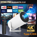 Portable Smart Projector 4K HD LED Home Theater Projector with 2.4G/5G WiFi & Bluetooth 5.2 – Includes 100" Screen & Full Projection Kit with Built-in Speaker for Home Cinema & Gift Use