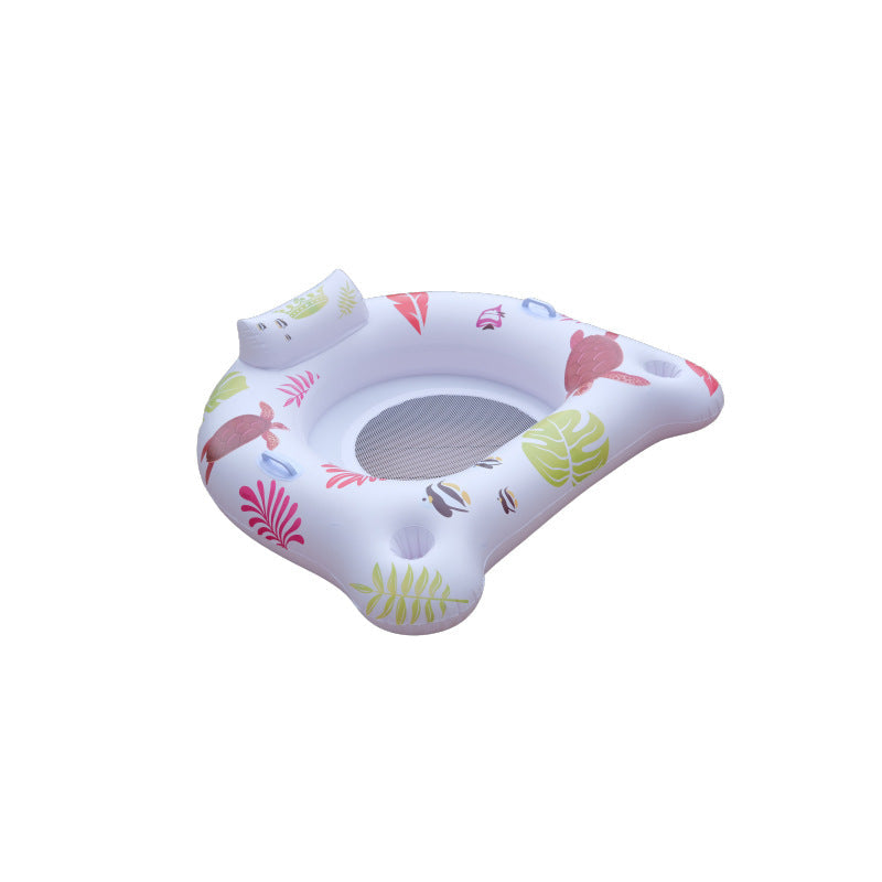 Glow Lounge — Luminous U-Shaped Pool Float