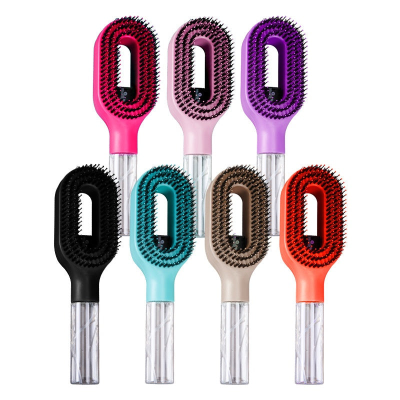 Water Spraying Detangling Hair Comb with Essential Oil Spray