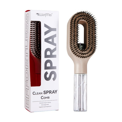 Water Spraying Detangling Hair Comb with Essential Oil Spray