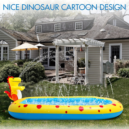 Dino Splash Pool — Kids Water Spray Pool