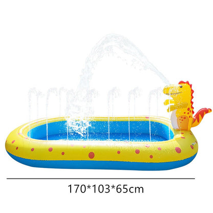 Dino Splash Pool — Kids Water Spray Pool