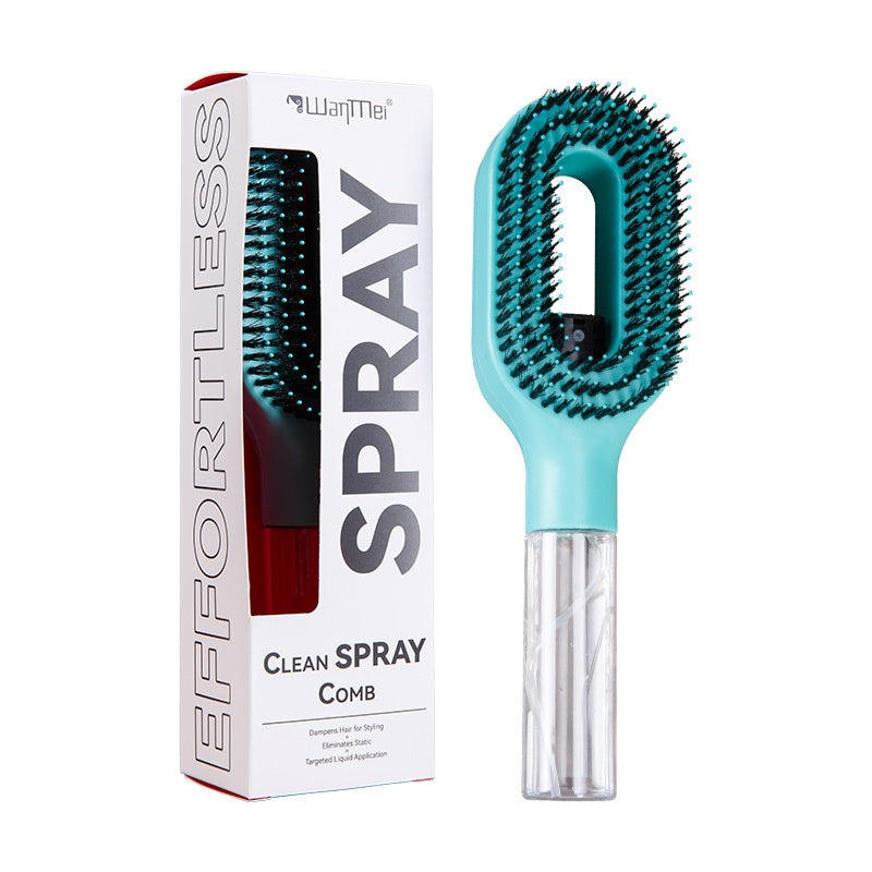 Water Spraying Detangling Hair Comb with Essential Oil Spray